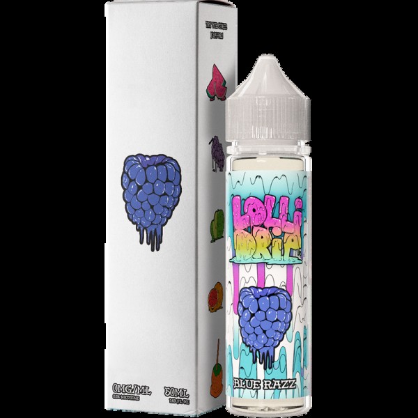 My Vapery Blue Razz E-Liquid by Lollidrip 50ml Sho...