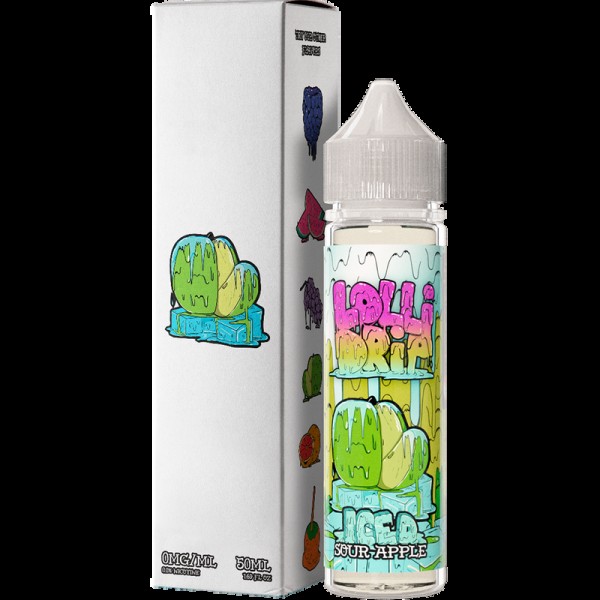 My Vapery Sour Apple Iced E-Liquid by Lollidrip 50...