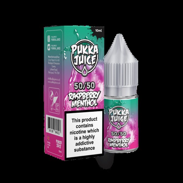 Raspberry Menthol E-Liquid by Pukka Juice 10ml