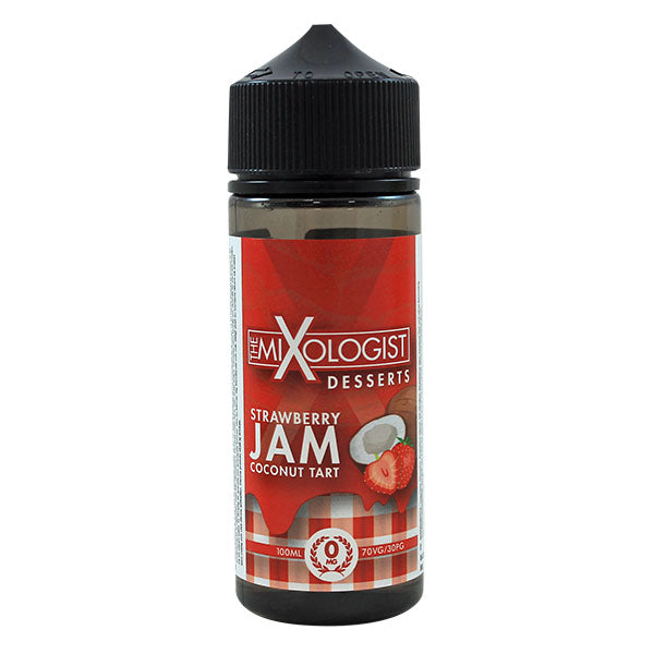 The Mixologist Desserts Strawberry Jam Coconut Tart 0mg 100ml Short Fill E-Liquid - Out Of Date