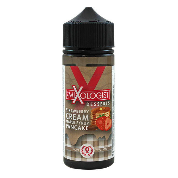 The Mixologist Desserts Strawberry Cream Maple Syrup Pancake 0mg 100ml Short Fill E-Liquid - Out Of Date