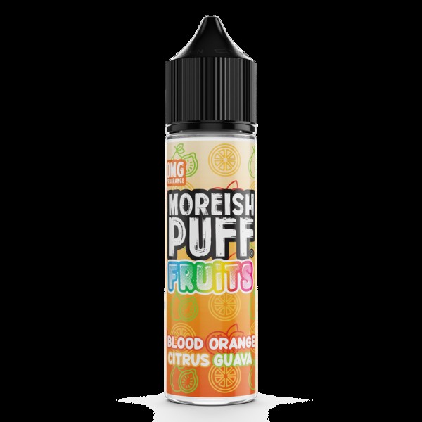 Moreish Puff Fruits Blood Orange Citrus Guava 0mg 50ml Short Fill E-Liquid