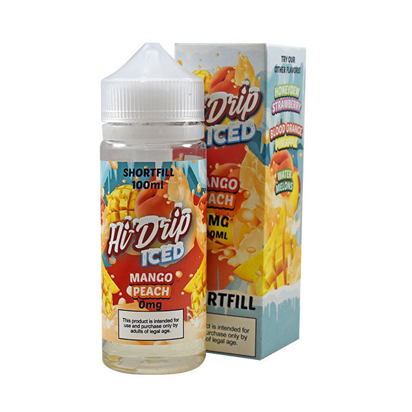 Hi Drip Iced Mango Peach 0mg 100ml Short Fill E-Liquid