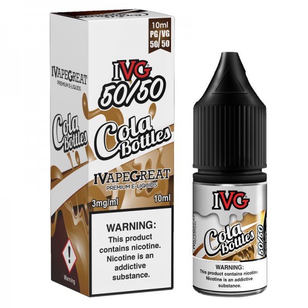 IVG 50:50: Cola Bottles E-Liquid - 10ml