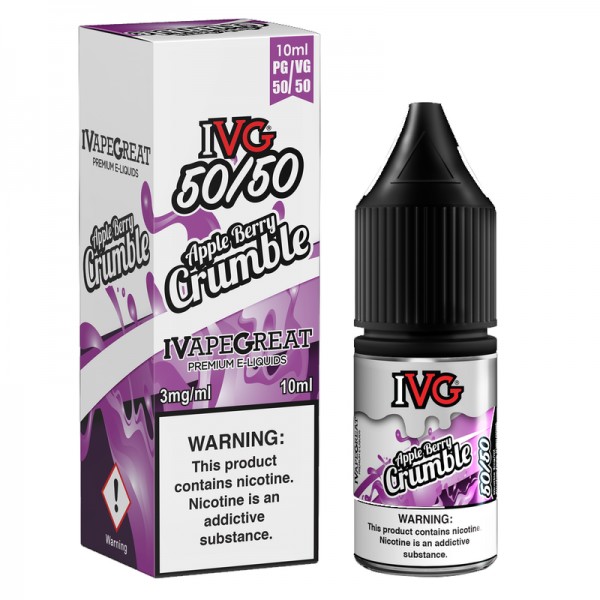 IVG 50:50: Apple Berry Crumble E-Liquid - 10ml