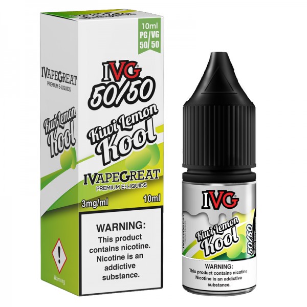 IVG 50:50: Kiwi Lemon Kool E-Liquid - 10ml