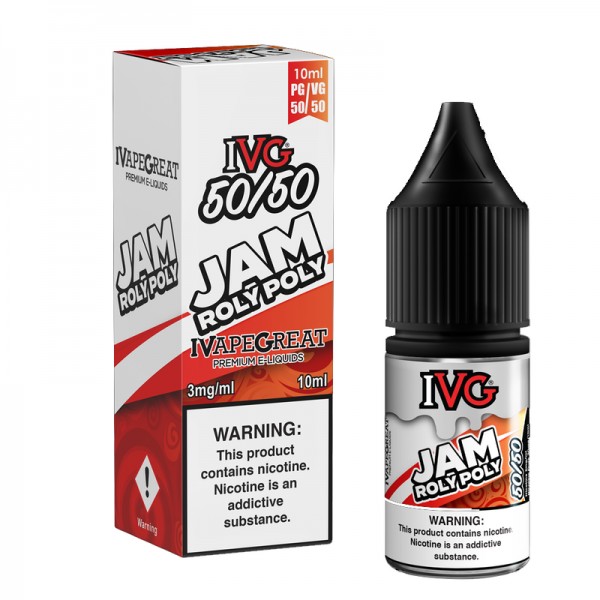 IVG 50:50: Jam Roly Poly E-Liquid - 10ml