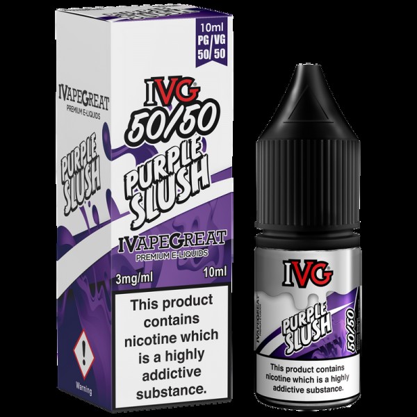 IVG 50:50: Purple Slush E-Liquid 10ml ( Dated 31.0...