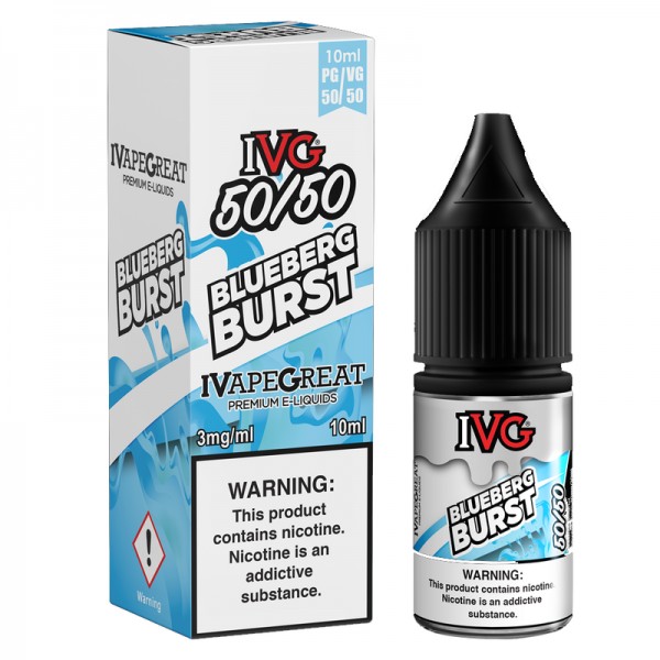 IVG 50:50: Bluberg E-Liquid 10ml