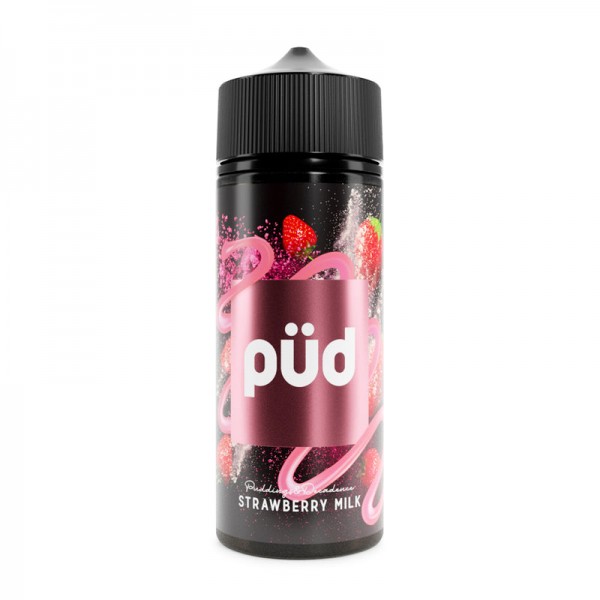 Pud Pudding & Decadence Strawberry Milk 0mg 100ml Short Fill E-Liquid