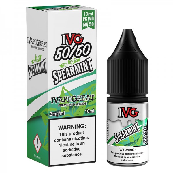 IVG 50:50: Spearmint E-Liquid - 10ml