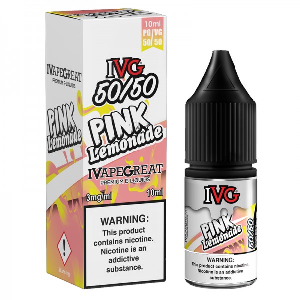 IVG 50:50: Pink Lemonade E-Liquid - 10ml