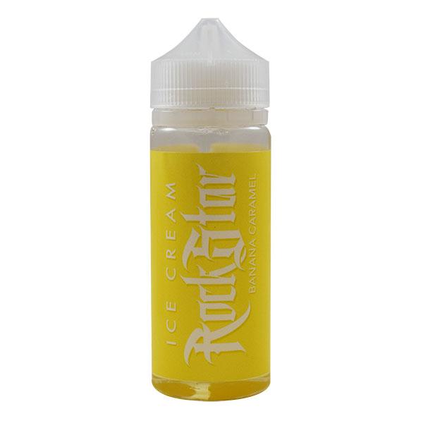 Rockstar Vape Ice Cream Banana and Caramel 0mg 100ml Short Fill E-Liquid