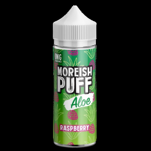 Moreish Puff Aloe Raspberry 0mg 100ml Short Fill E...