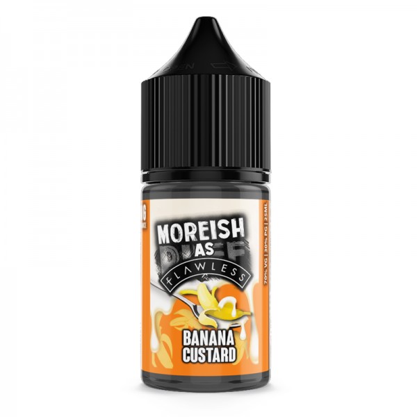 Moreish as Flawless Banana Custard 0mg 25ml Short Fill E-Liquid