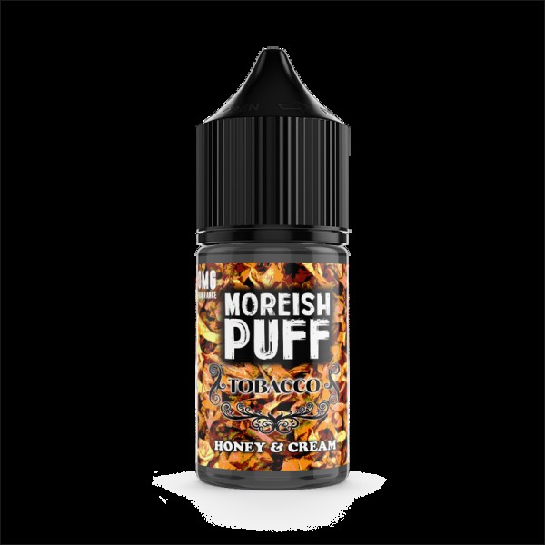 Moreish Puff Tobacco Honey & Cream 0mg 25ml Short Fill E-Liquid