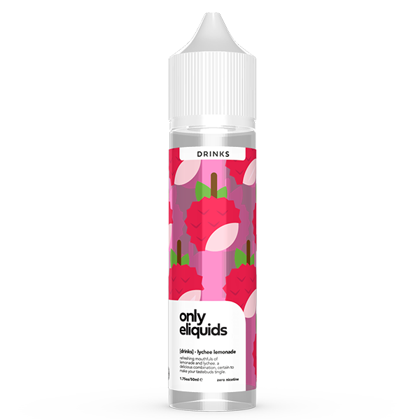 Only E-Liquids Drinks: Lychee Lemonade 0mg 50ml Short Fill E-Liquid