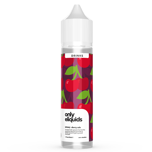 Only E-Liquids Drinks: Cherry Cola 0mg 50ml Short Fill E-Liquid