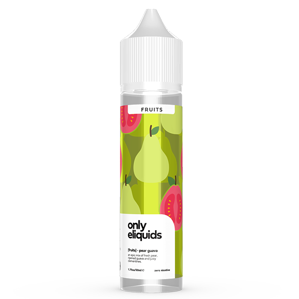 Only E-Liquids Fruits: Pear Guava 0mg 50ml Short Fill E-Liquid