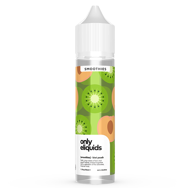 Only E-Liquids Smoothies: Kiwi Peach 0mg 50ml Short Fill E-Liquid