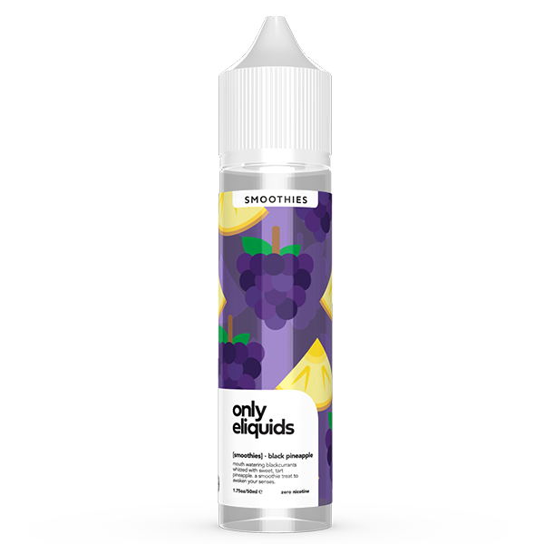 Only E-Liquids Smoothies: Black Pineapple 0mg 50ml Short Fill E-Liquid