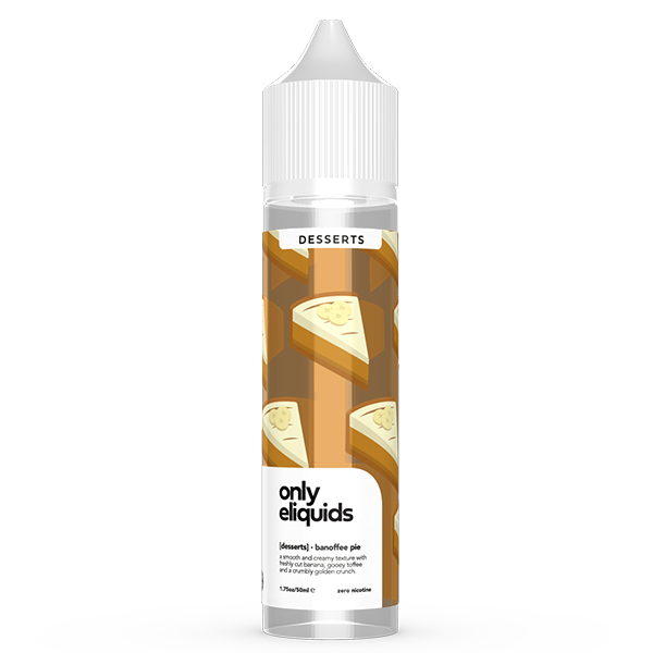 Only E-Liquids Desserts: Banoffee Pie 0mg 50ml Short Fill E-Liquid