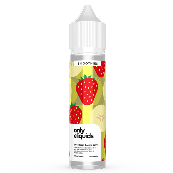 Only E-Liquids Smoothies: Banana Berry 0mg 50ml Short Fill E-Liquid