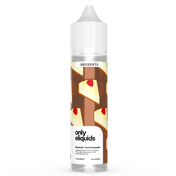 Only E-Liquids Desserts: Fruit Cheesecake 0mg 50ml Short Fill E-Liquid