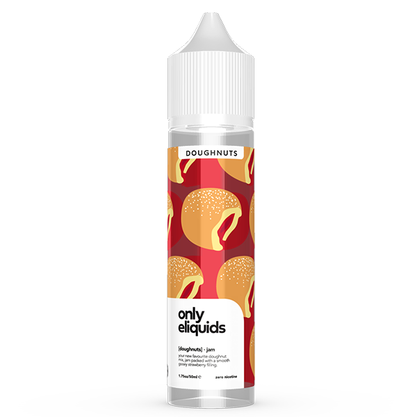 Only E-Liquids Doughnuts: Jam 0mg 50ml Short Fill ...