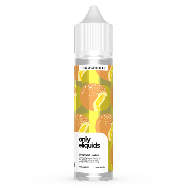 Only E-Liquids Doughnuts: Custard 0mg 50ml Short F...