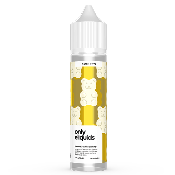 Only E-Liquids Sweets: White Gummies 0mg 50ml Shor...