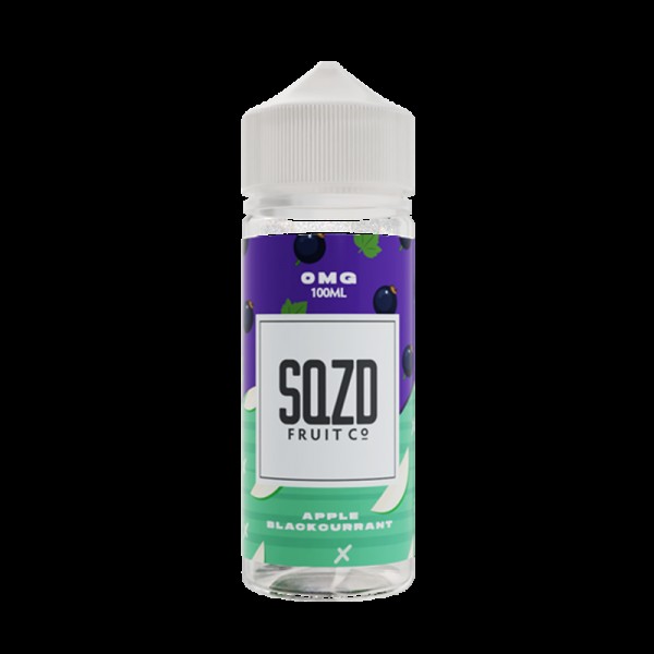 SQZD Apple Blackcurrant 0mg 100ml Short Fill E-Liq...