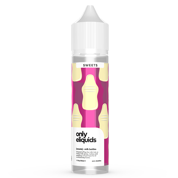 Only E-Liquids Sweets: Milk Bottles 0mg 50ml Short...