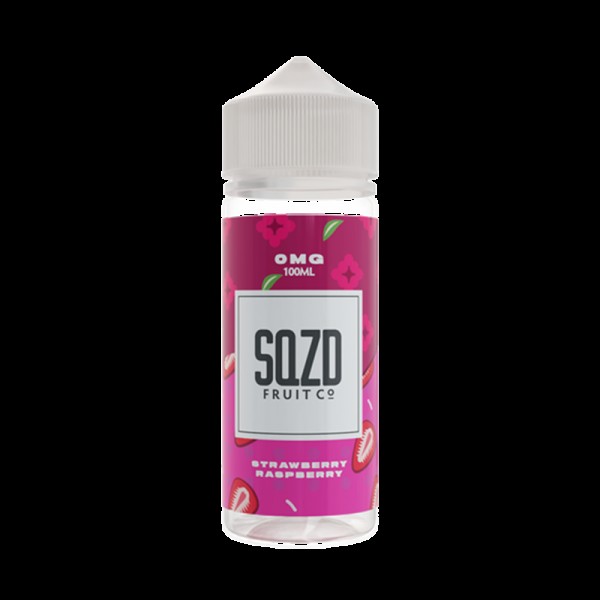 SQZD Strawberry Raspberry 0mg 100ml Short Fill E-L...