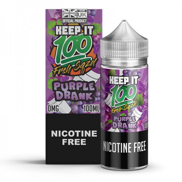 Keep It 100 Purple Drank 0mg 100ml Short Fill E-Li...