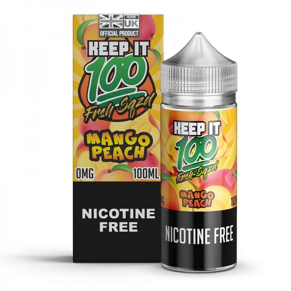 Keep It 100 Mango Peach 0mg 100ml Short Fill E-Liquid