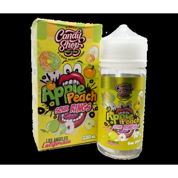 Finest E-liquids Apple Peach Sour Rings 0mg 100ml ...