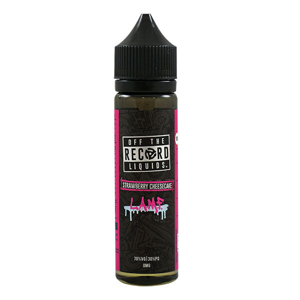 Off the Record Eliquids by Daddy's Vapor - L.A.M.F. Strawberry Cheesecake 0mg 50ml Short Fill E-Liquid