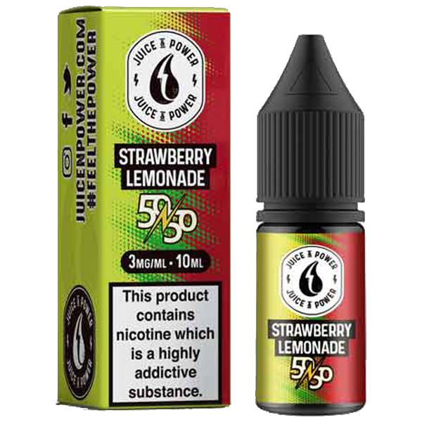 Juice N' Power 50:50 Strawberry Lemonade 10ml ...