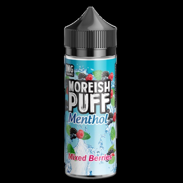 Moreish Puff Menthol Mixed Berries 0mg 100ml Short...