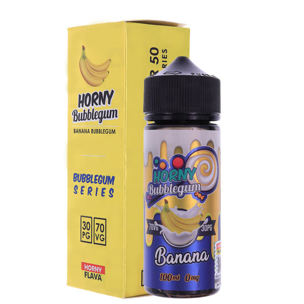 Horny Flava Banana Bubblegum E-liquid 100ml Short ...