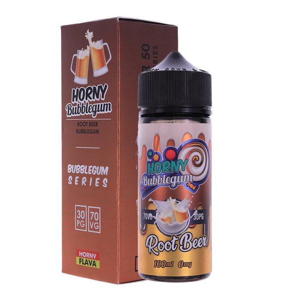 Horny Flava Root Beer Bubblegum E-liquid 100ml Sho...