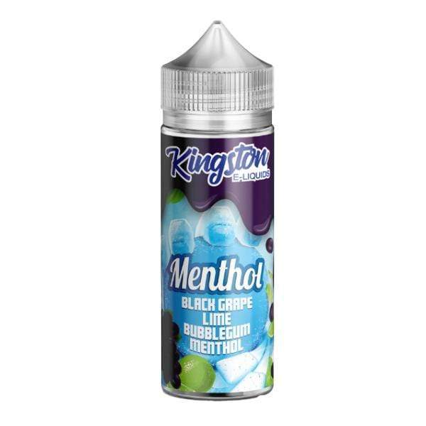 Kingston Menthol: Black Grape Lime Bubblegum 0mg 100ml Short Fill E-Liquid