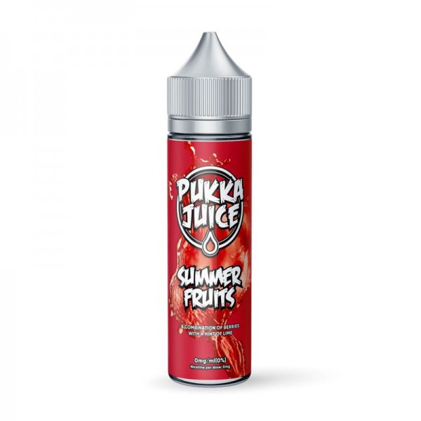 Pukka Juice Summer Fruits E-Liquid 0mg Shortfill 5...