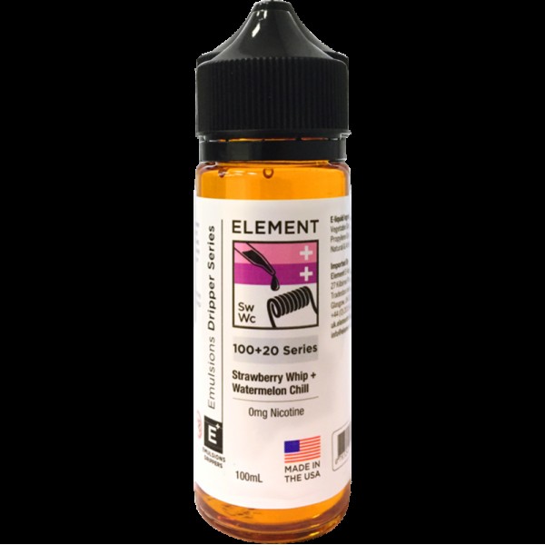 Element Emulsion: Strawberry Whip & Watermelon Chill 0mg 100ml Short Fill E-liquid