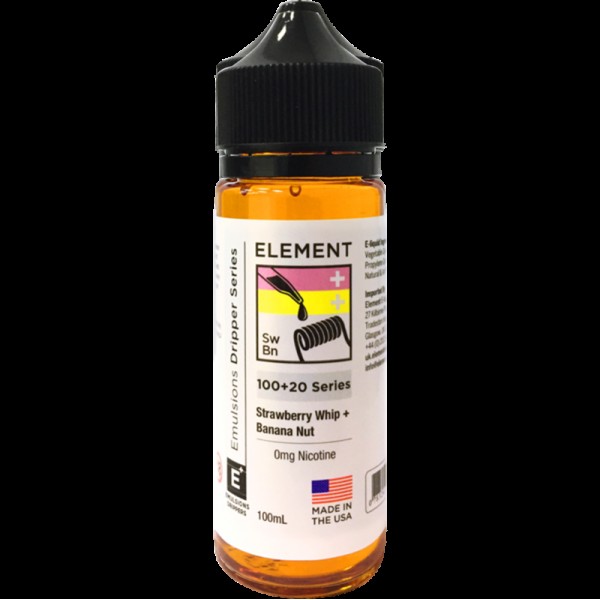 Element Emulsion: Strawberry Whip & Banana Nut 0mg 100ml Short Fill E-liquid