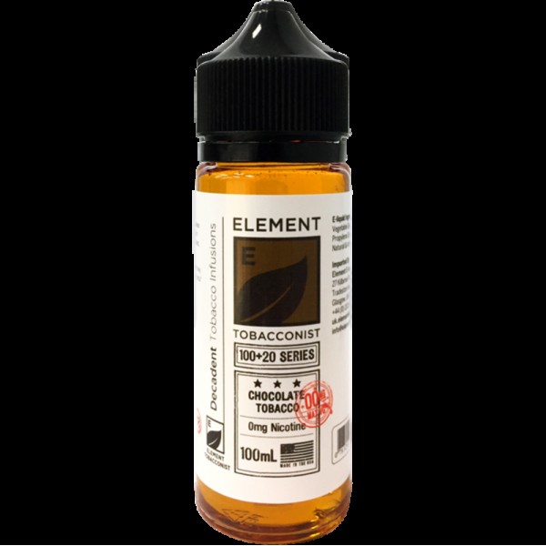 Element Tobacconist: Chocolate Tobacco 0mg 100ml S...