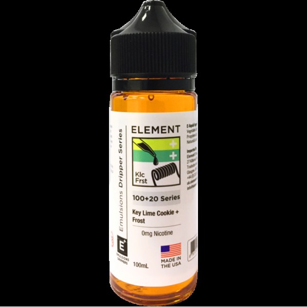 Element Emulsion: Key Lime Cookie & Frost 0mg 100ml Short Fill E-liquid