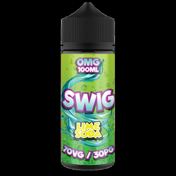 Swig Lime Soda E-Liquid 100ml Short Fill Out Of Da...