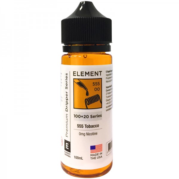 Element 555 Tobacco Eliquid 100ml Short Fill